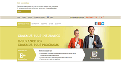 Desktop Screenshot of erasmus-plus-insurance.com